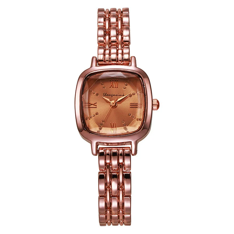 Women's Luxury Square Dial Steel Band Watch Fashion And Simple Design - Image 7