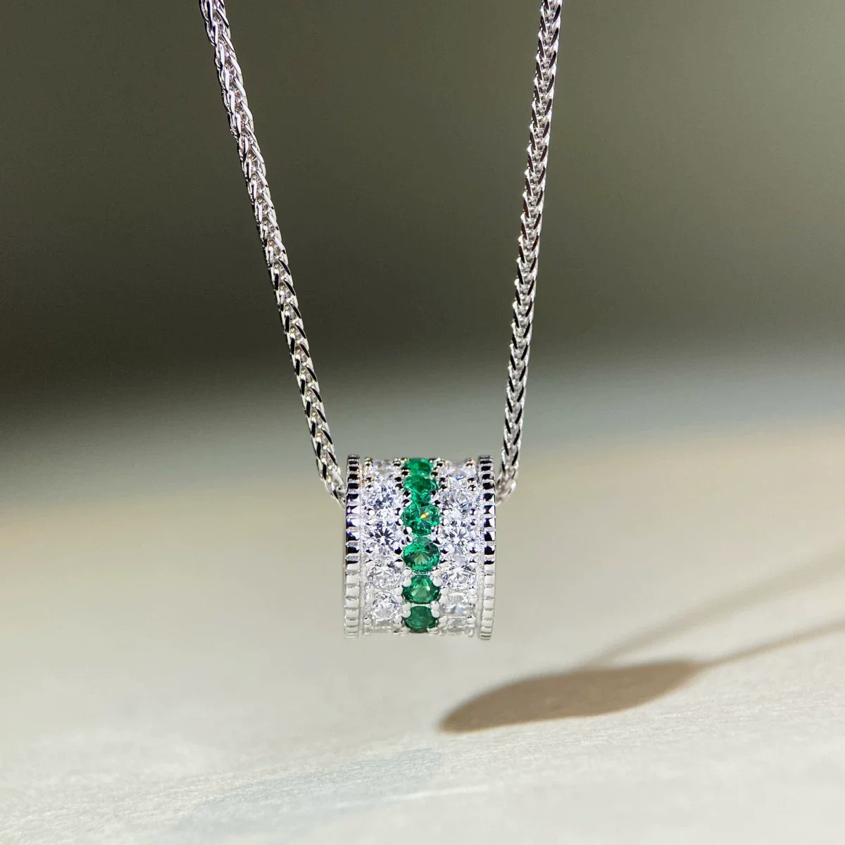 Women's Luxury Vintage Classic Style Geometric 925 Silver Plated Pendant Necklace - Image 6