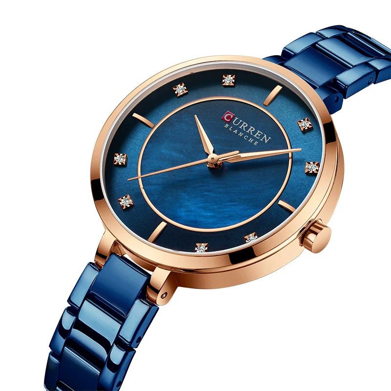 Women's Metal And Stainless Steel Round Fashion Waterproof Watch