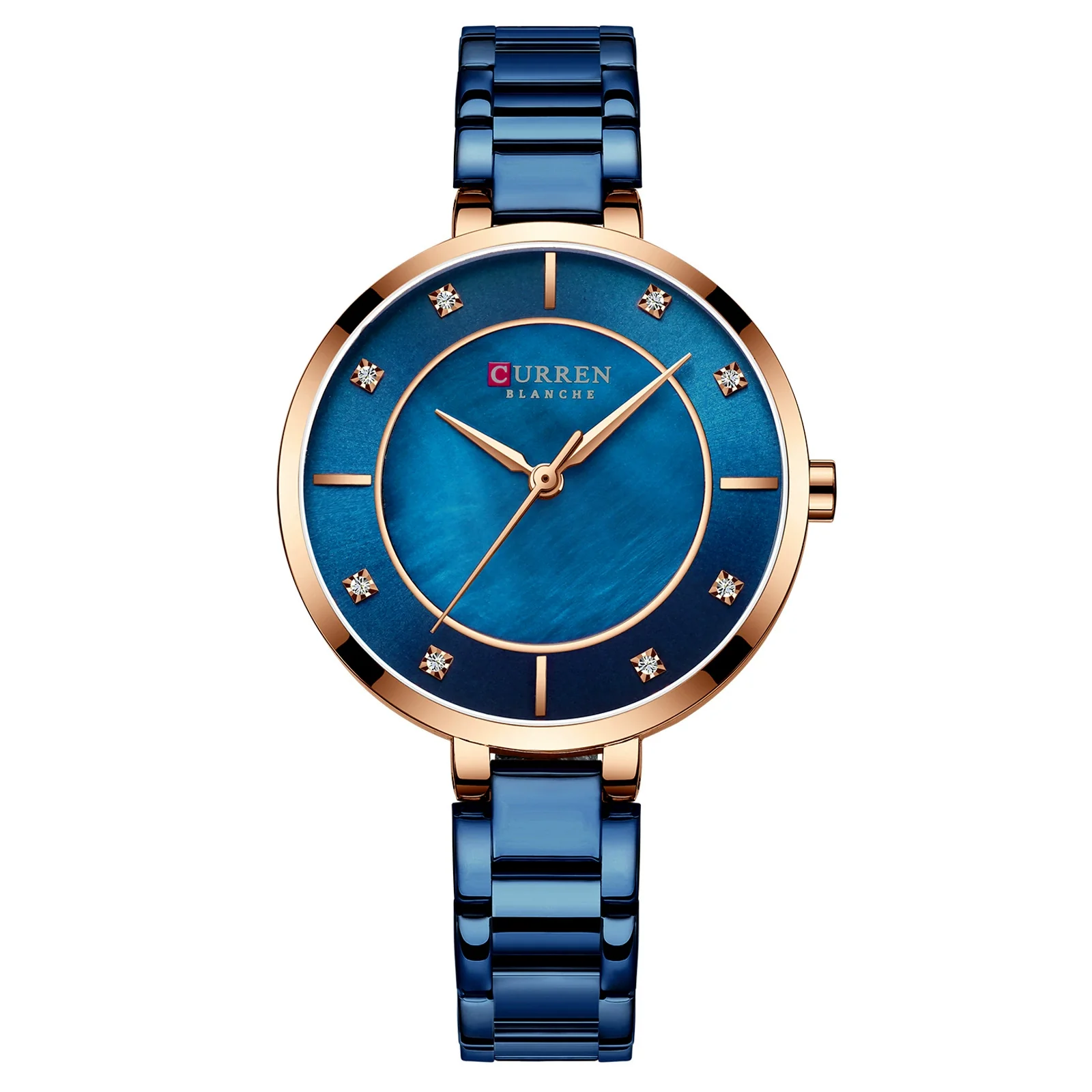 Women's Metal And Stainless Steel Round Fashion Waterproof Watch - Image 5