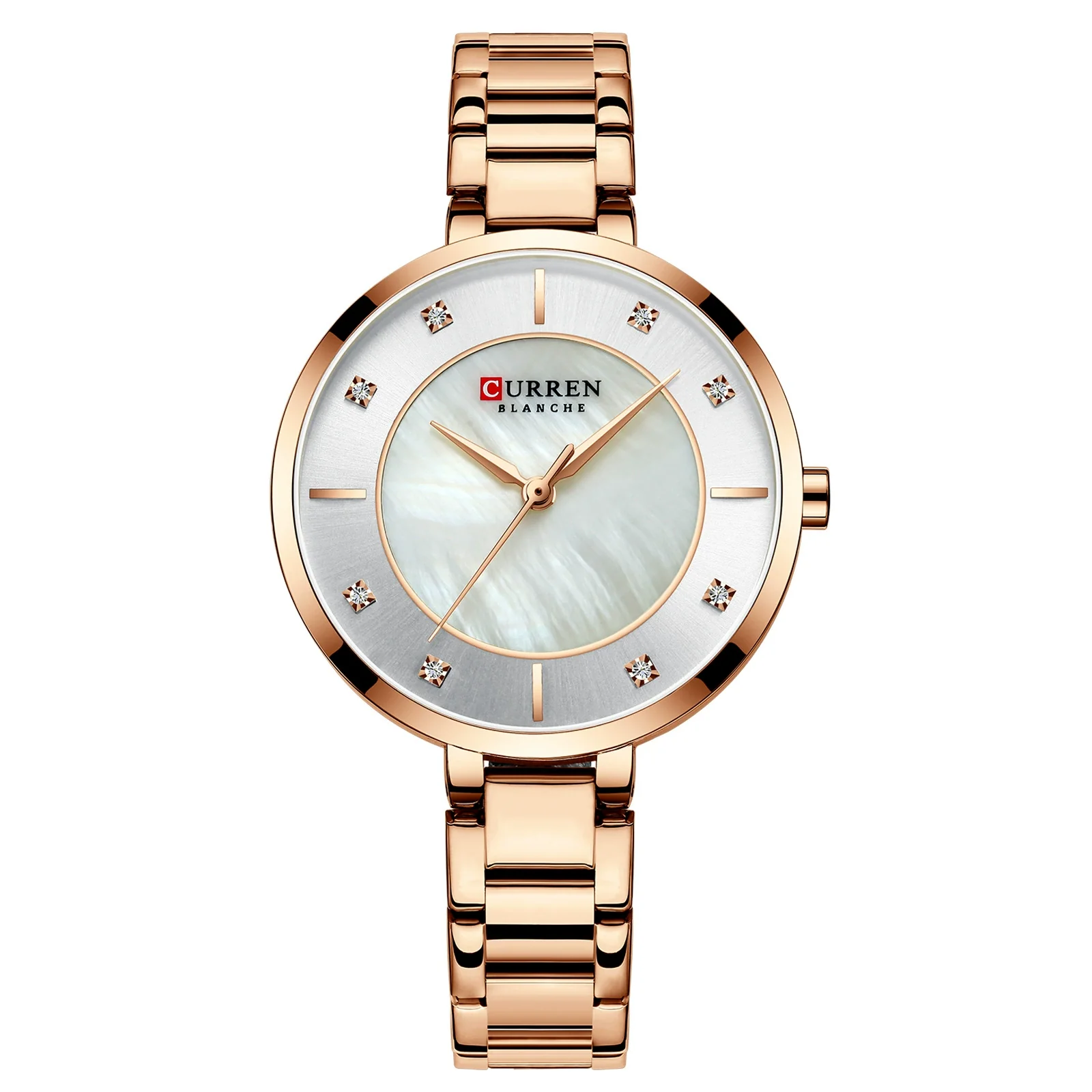 Women's Metal And Stainless Steel Round Fashion Waterproof Watch - Image 9