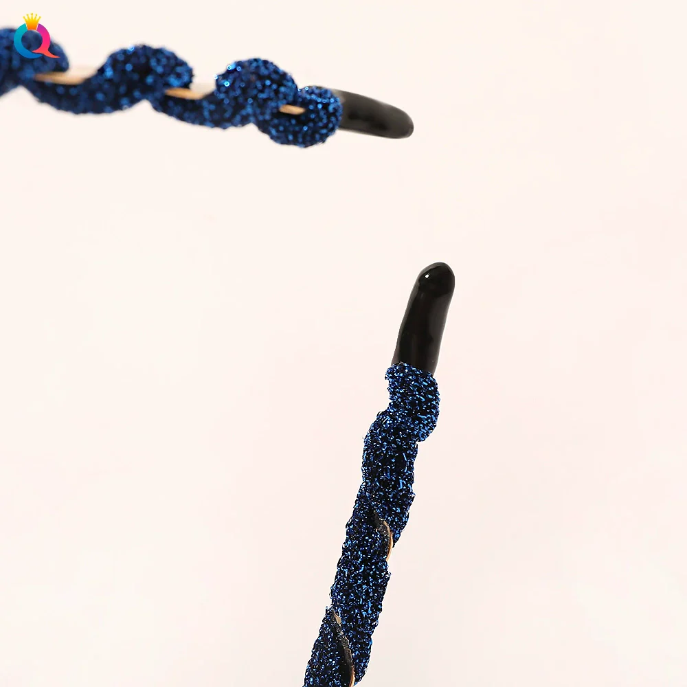 Women's Metal Handmade Hairband Hair Accessories Sweet Outgoing Candy Color Thin Bright Silk Yarn - Image 3