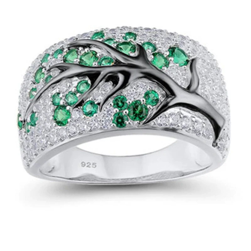 Women's Metal Ring With Geometric Pattern And Electroplating Treatment - Image 3