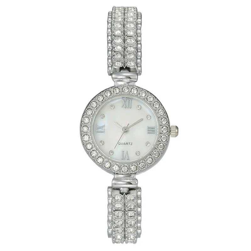 Women's Metal Watch Round Diamondencrusted Fashion Style - Image 5