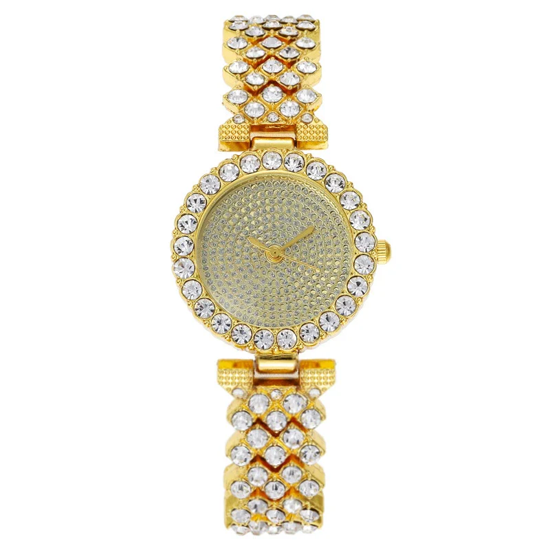 Women's Metal Watch With Diamondencrusted And Round Dial - Image 2