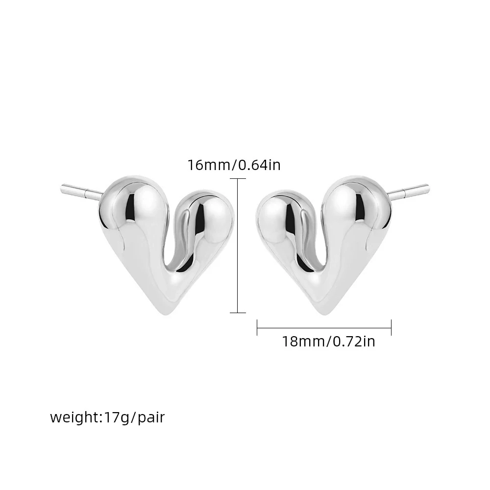 Women's Minimalist Geometric Copper Earrings With Electroplating And Irregular Double Ring Coil Winding Design - Image 13