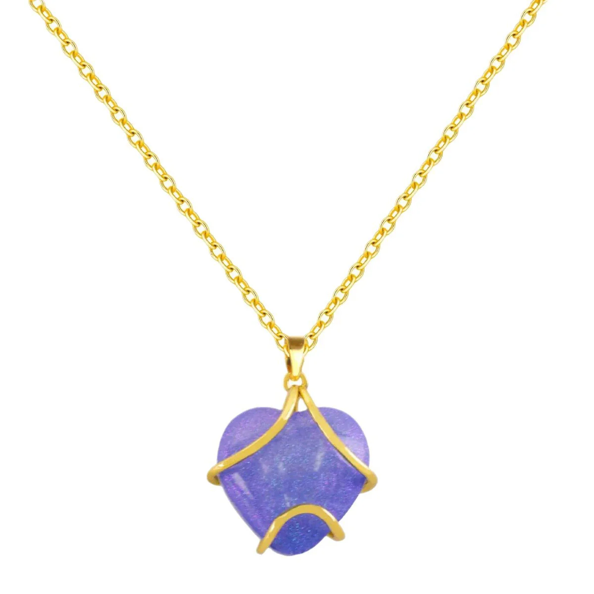 Women's Minimalist Geometric Titanium Steel Necklace With Copper Pendant And Cross Chain Real Gold Plated - Image 5