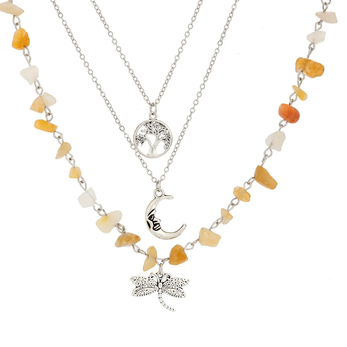 Women's Minimalist Iron And Alloy Constellation Patterned Necklace With Electroplating Processing - Image 5