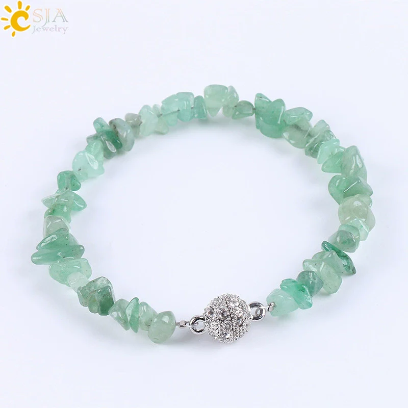 Women's Natural Stone And Copper Accessories Minimalist Irregular Bead Electroplated Bracelet With Volcanic Rock Amethyst Lapis Lazuli And More - Image 7