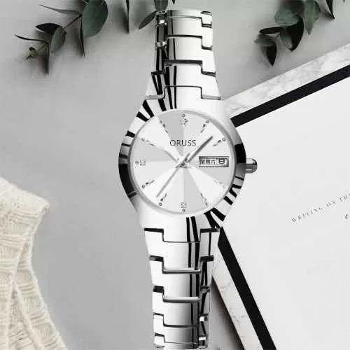Women's Nonmechanical Waterproof Luminous Watch Alloy Tungsten Steel Color Round Dial Leisure Style - Image 10