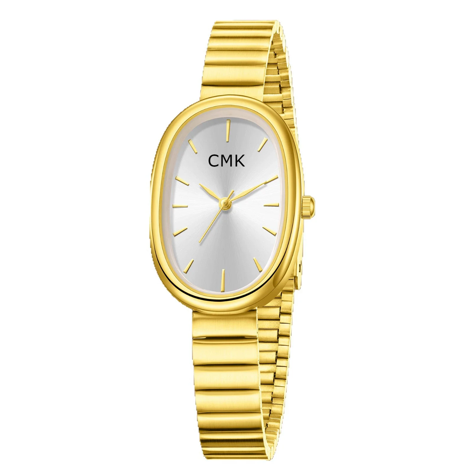 Women's Oval Alloy Case Titanium Alloy Strap Quartz Watch - Image 5