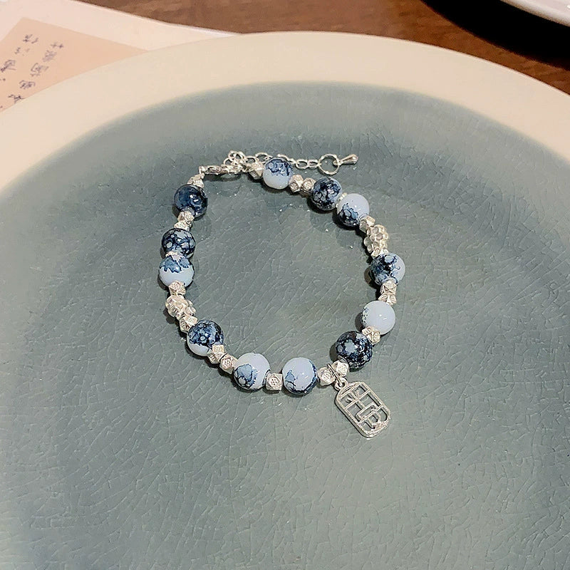 Women's Pearl Geometric Insectinspired Electroplated Hand Jewelry Bracelet - Image 31