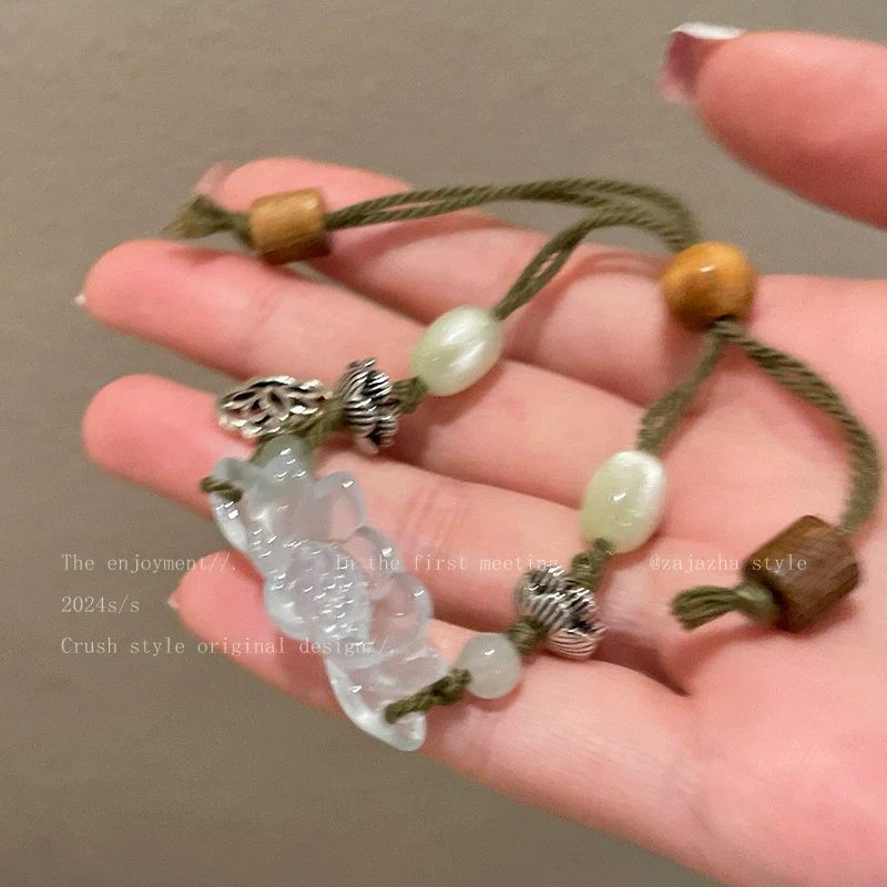 Women's Pearl Geometric Insectinspired Electroplated Hand Jewelry Bracelet - Image 32