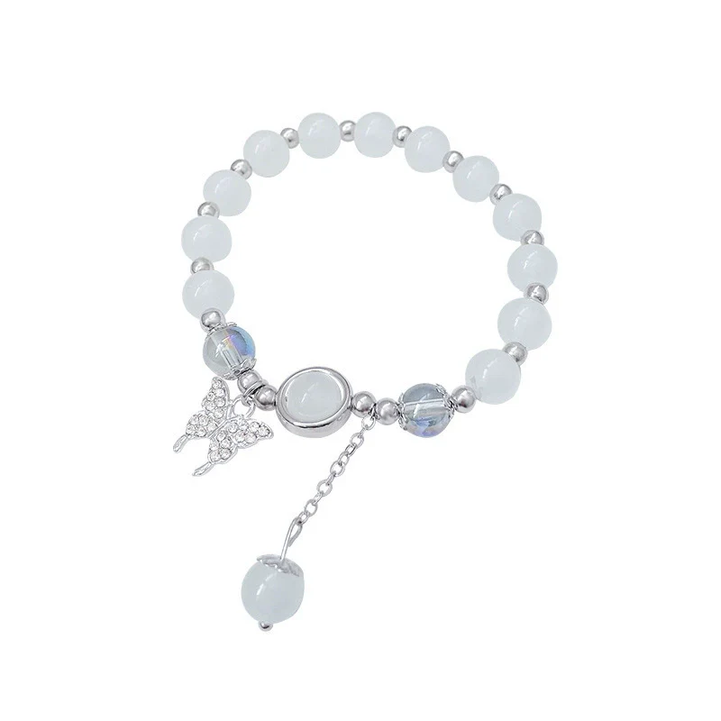 Women's Pearl Geometric Insectinspired Electroplated Hand Jewelry Bracelet - Image 5