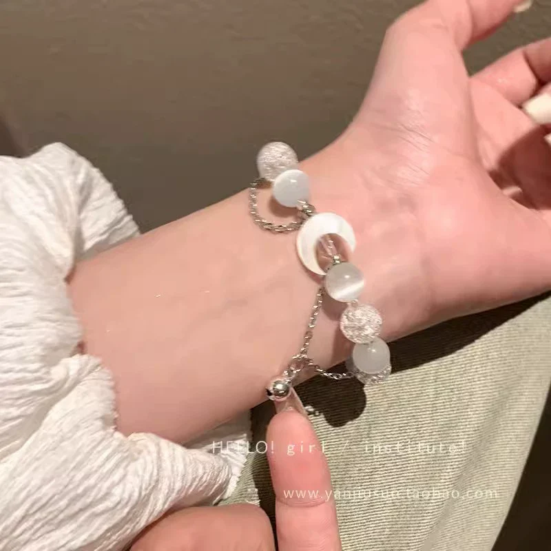Women's Pearl Geometric Insectinspired Electroplated Hand Jewelry Bracelet - Image 7