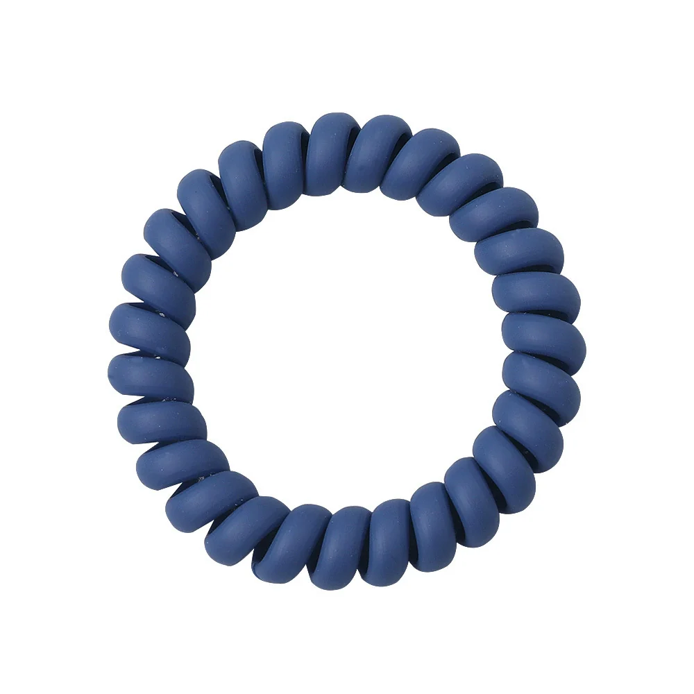 Women's Plastic Resin Handmade Telephone Line Hair Band High Elastic Hair Rope - Image 5