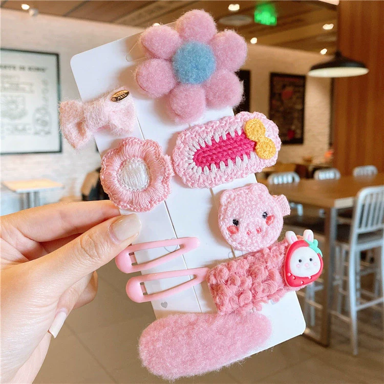 Women's Plush Cloth Handmade Fashion Ol Style Side Clip Hairpin - Image 10