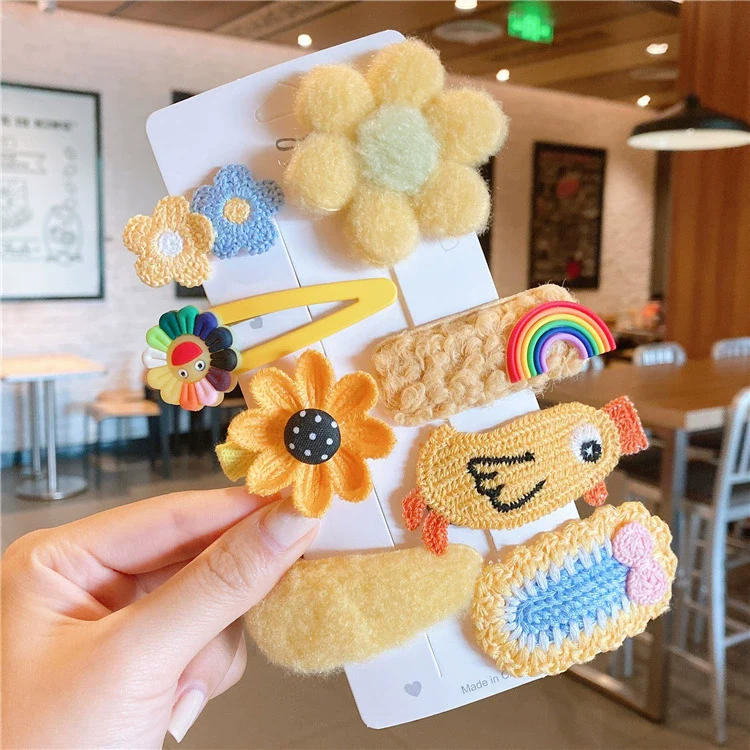 Women's Plush Cloth Handmade Fashion Ol Style Side Clip Hairpin - Image 11