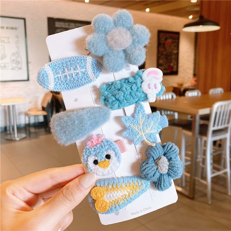 Women's Plush Cloth Handmade Fashion Ol Style Side Clip Hairpin - Image 12