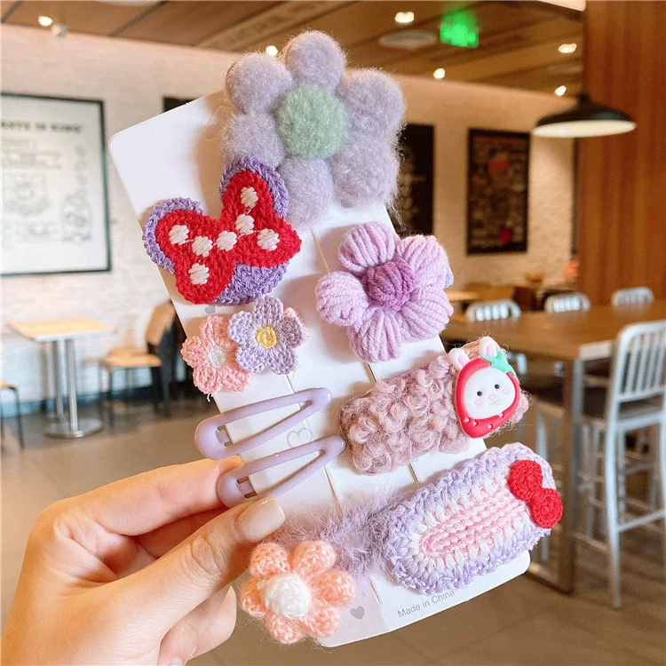 Women's Plush Cloth Handmade Fashion Ol Style Side Clip Hairpin - Image 13