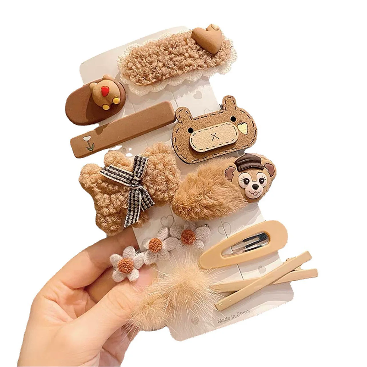 Women's Plush Cloth Handmade Fashion Ol Style Side Clip Hairpin - Image 5