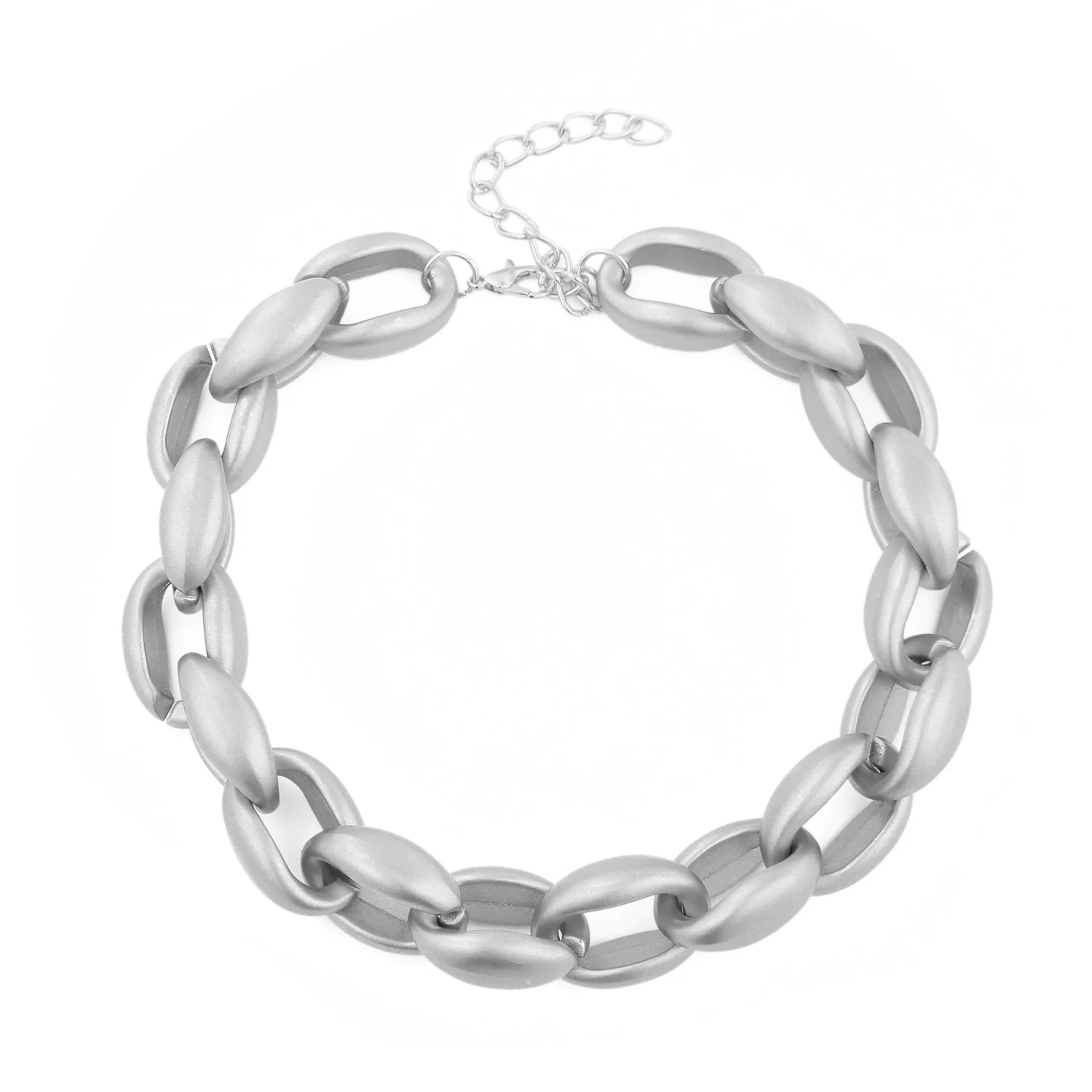 Women's Punk Style Acrylic Plastic Resin Necklace With Ushape Geometric Pattern And Electroplating Treatment - Image 15