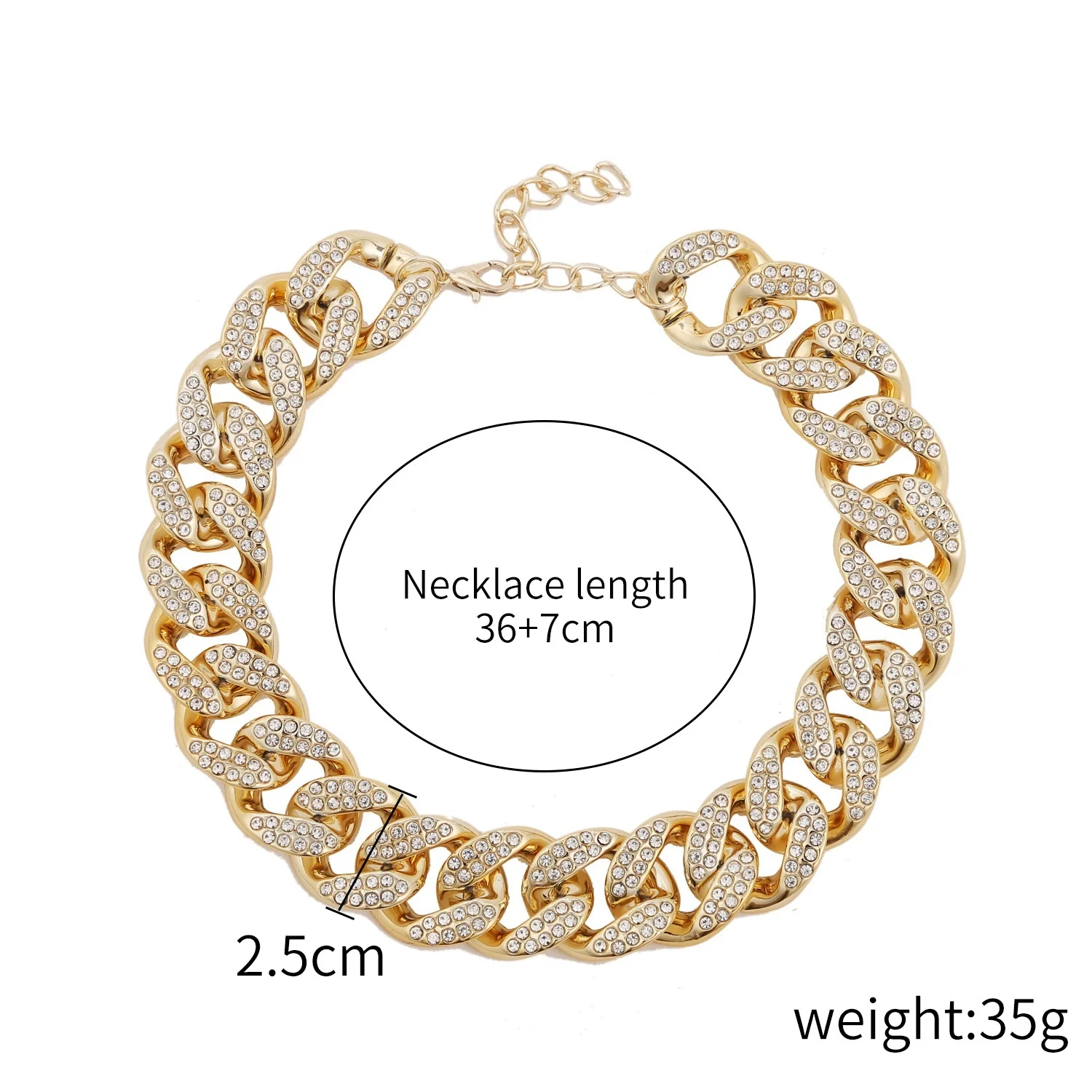 Women's Punk Style Acrylic Plastic Resin Necklace With Ushape Geometric Pattern And Electroplating Treatment - Image 20