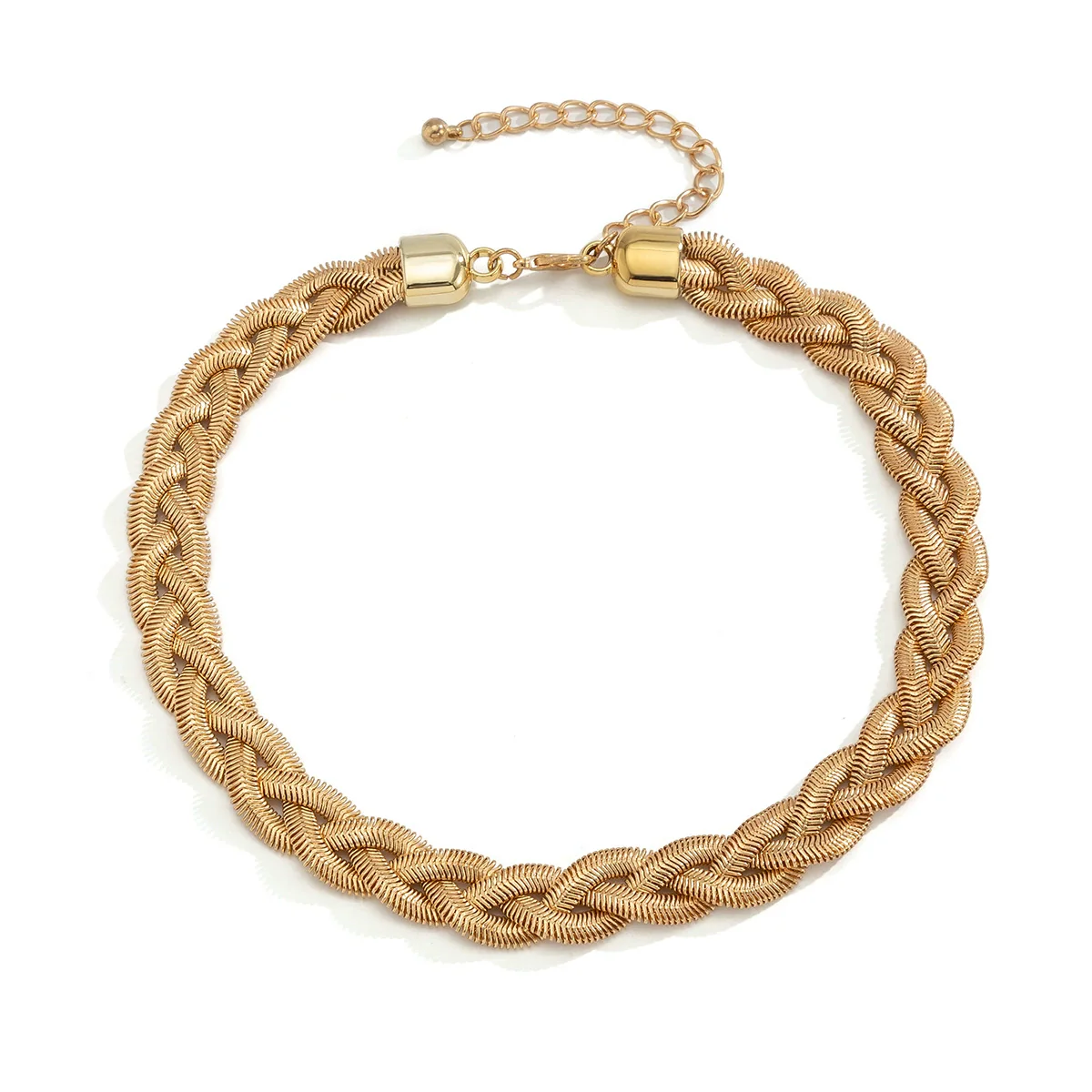 Women's Punk Style Iron Snake Bone Chain Geometric Clavicle Necklace - Image 3