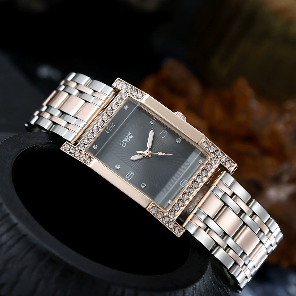 Women's Quartz Steel Band Watch Alloy Case Ordinary Glass Mirror - Image 3