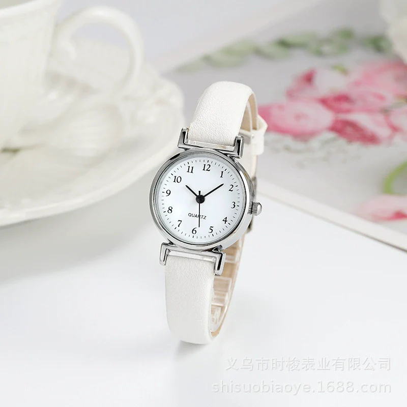 Women's Quartz Watch Alloy Case Imitation Leather Strap Stainless Steel Buckle Round Dial Leisure Style - Image 3