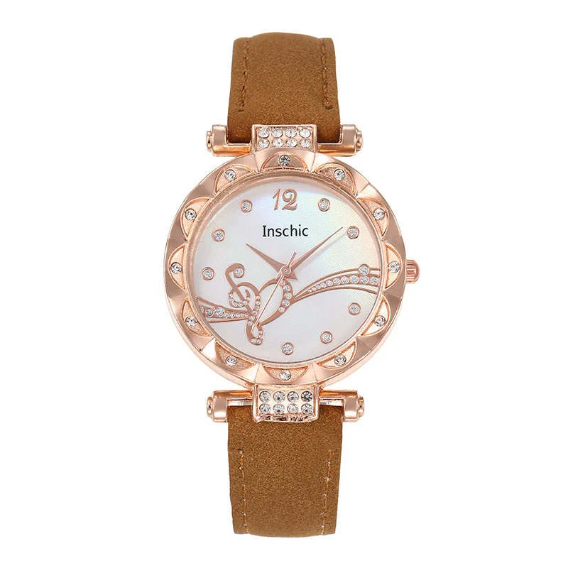 Women's Quartz Watch Alloy Case Imitation Leather Strap Stainless Steel Buckle Round Dial Leisure Style - Image 9