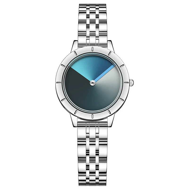 Women's Quartz Watch Alloy Case Stainless Steel Band Round Dial Fashionable Design - Image 5