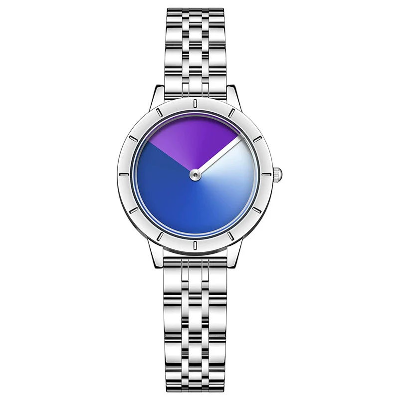 Women's Quartz Watch Alloy Case Stainless Steel Band Round Dial Fashionable Design - Image 8