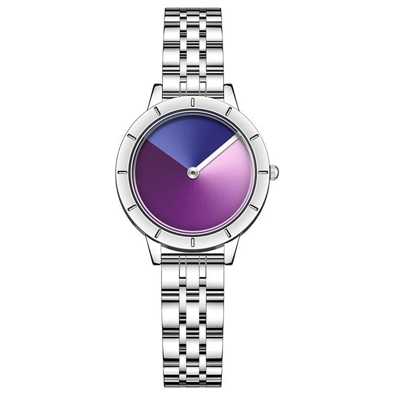 Women's Quartz Watch Alloy Case Stainless Steel Band Round Dial Fashionable Design - Image 9