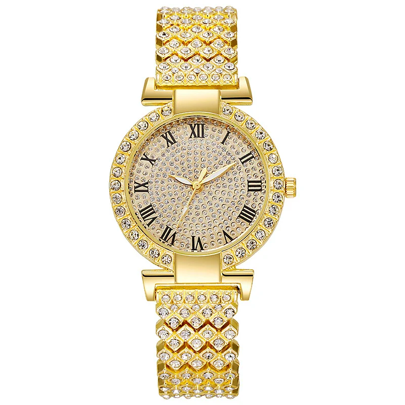 Women's Quartz Watch Alloy Material Fashion Round Dial Starry Design Jewelry Buckle - Image 6