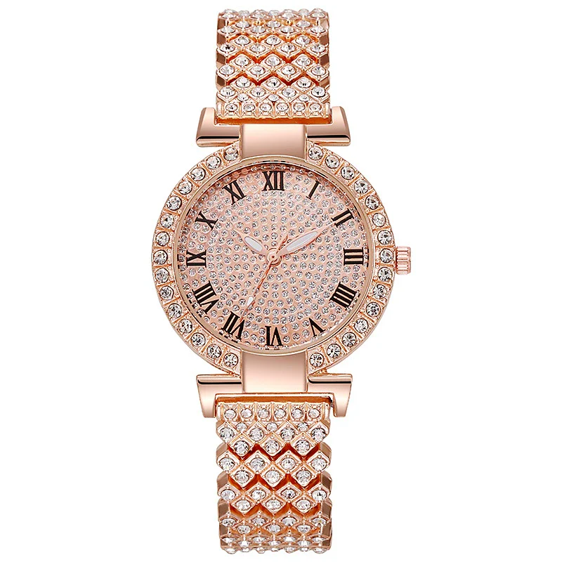 Women's Quartz Watch Alloy Material Fashion Round Dial Starry Design Jewelry Buckle - Image 8