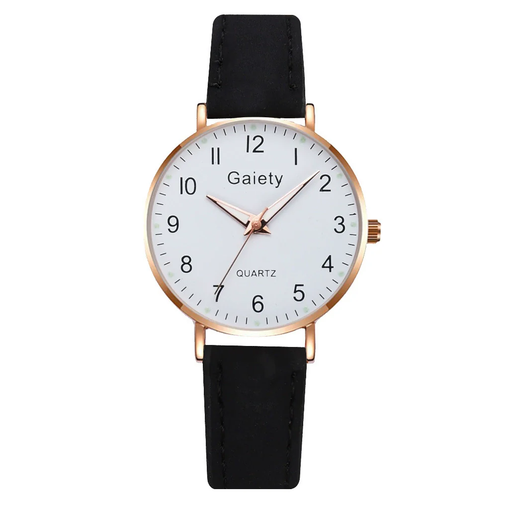Women's Quartz Watch Set Canvas Strap Alloy Case Round Dial Leisure Style - Image 6
