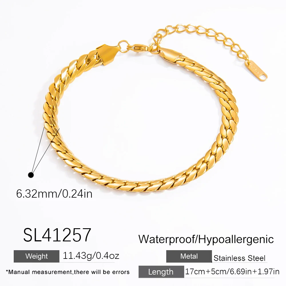 Women's Retro Light Luxury Titanium Steel And Stainless Steel Bracelet Electroplated 18K Gold With Geometric Pattern - Image 11