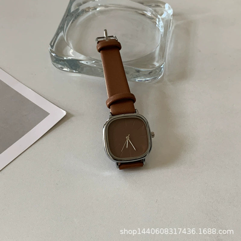 Women's Retro Minimalist Square Dial Alloy Case Leisure Style Watch - Image 9