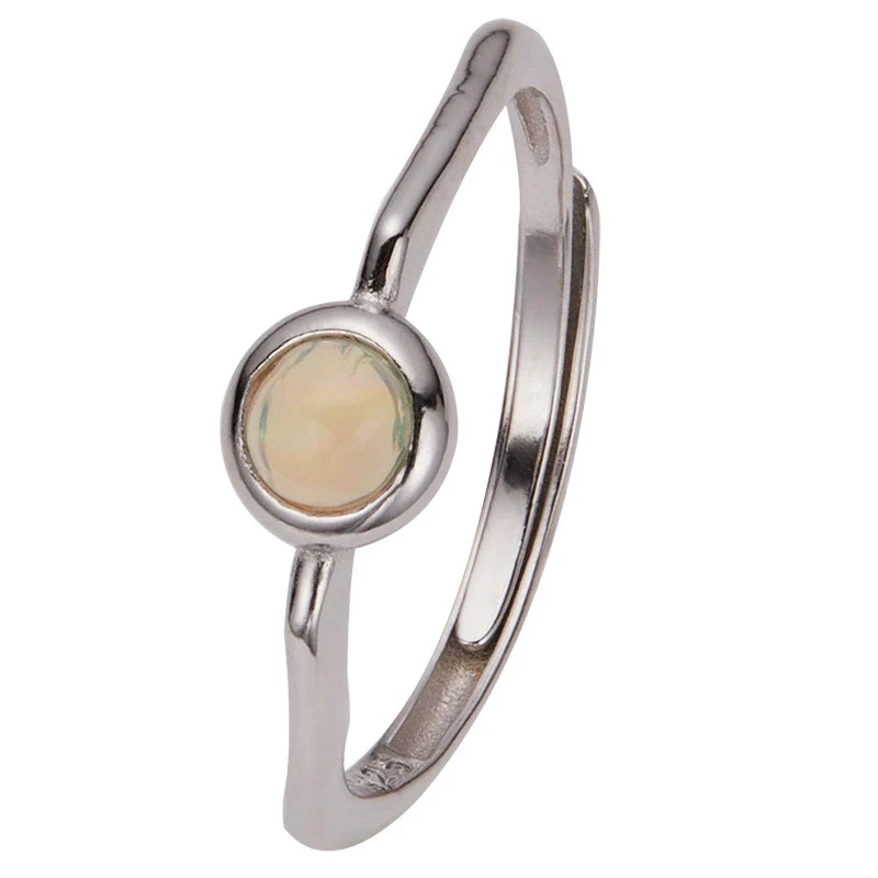 Women's S925 Sterling Silver Geometric Gemstone Ring Set With Natural Sapphire Ruby Garnet - Image 5
