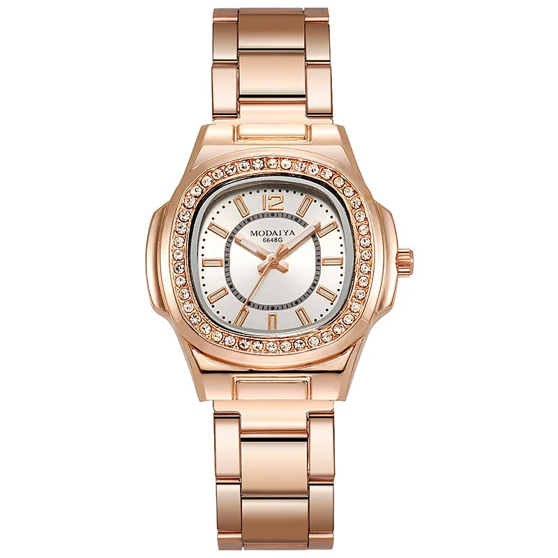 Women's Square Quartz Watch With Steel Band And Alloy Case Casual Style - Image 6