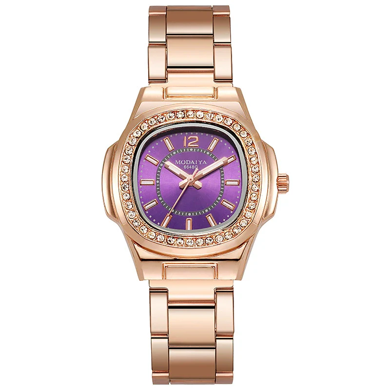 Women's Square Quartz Watch With Steel Band And Alloy Case Casual Style - Image 8