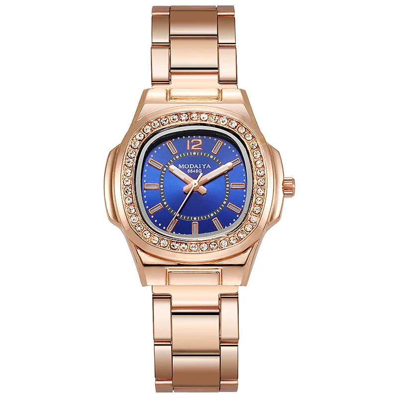 Women's Square Quartz Watch With Steel Band And Alloy Case Casual Style - Image 9