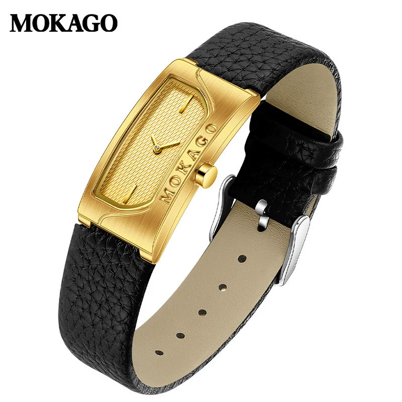 Women's Square Retro Simple Quartz Watch Zinc Alloy Case Mineral Tempered Glass Mirror Mesh Belt Genuine Cowhide Belt Stainless Steel Buckle Waterproof - Image 11