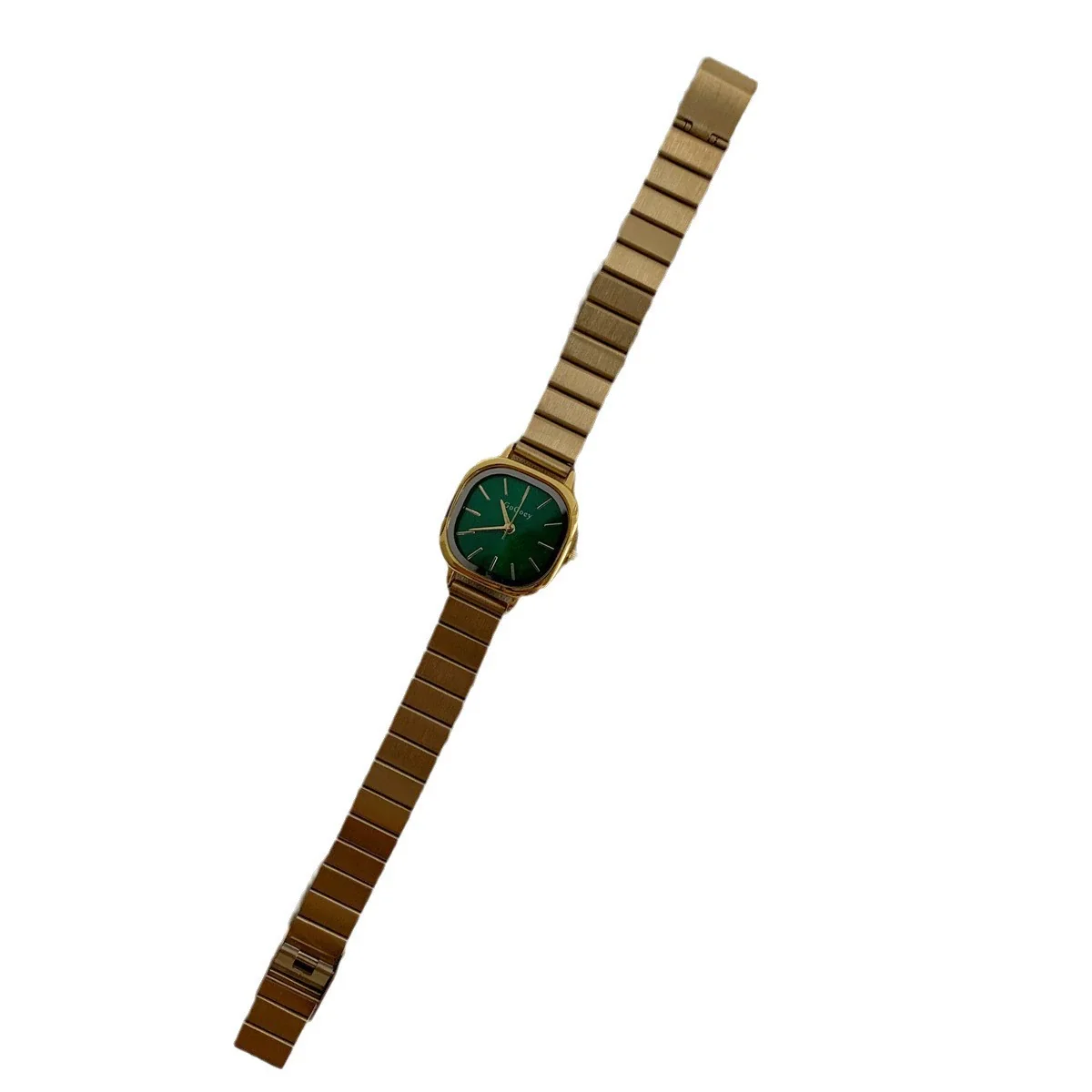 Women's Square Watch With Bamboo Strap And Alloy Case - Image 5