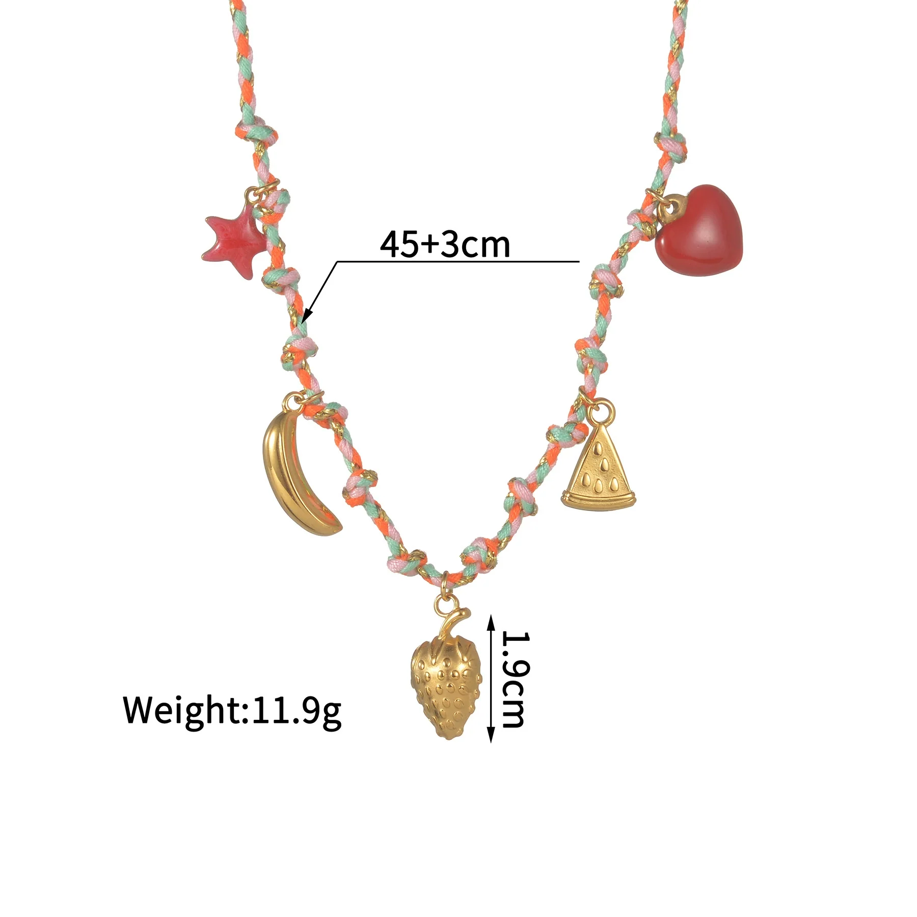 Women's Stainless Steel And Ceramic Tropical Fish Animal Zodiac Electroplated Necklace - Image 9
