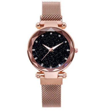 Women's Stainless Steel Casual Creative Starry Sky Magnet Strap Round Dial Watch - Image 10