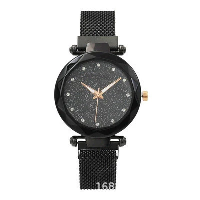 Women's Stainless Steel Casual Creative Starry Sky Magnet Strap Round Dial Watch - Image 9