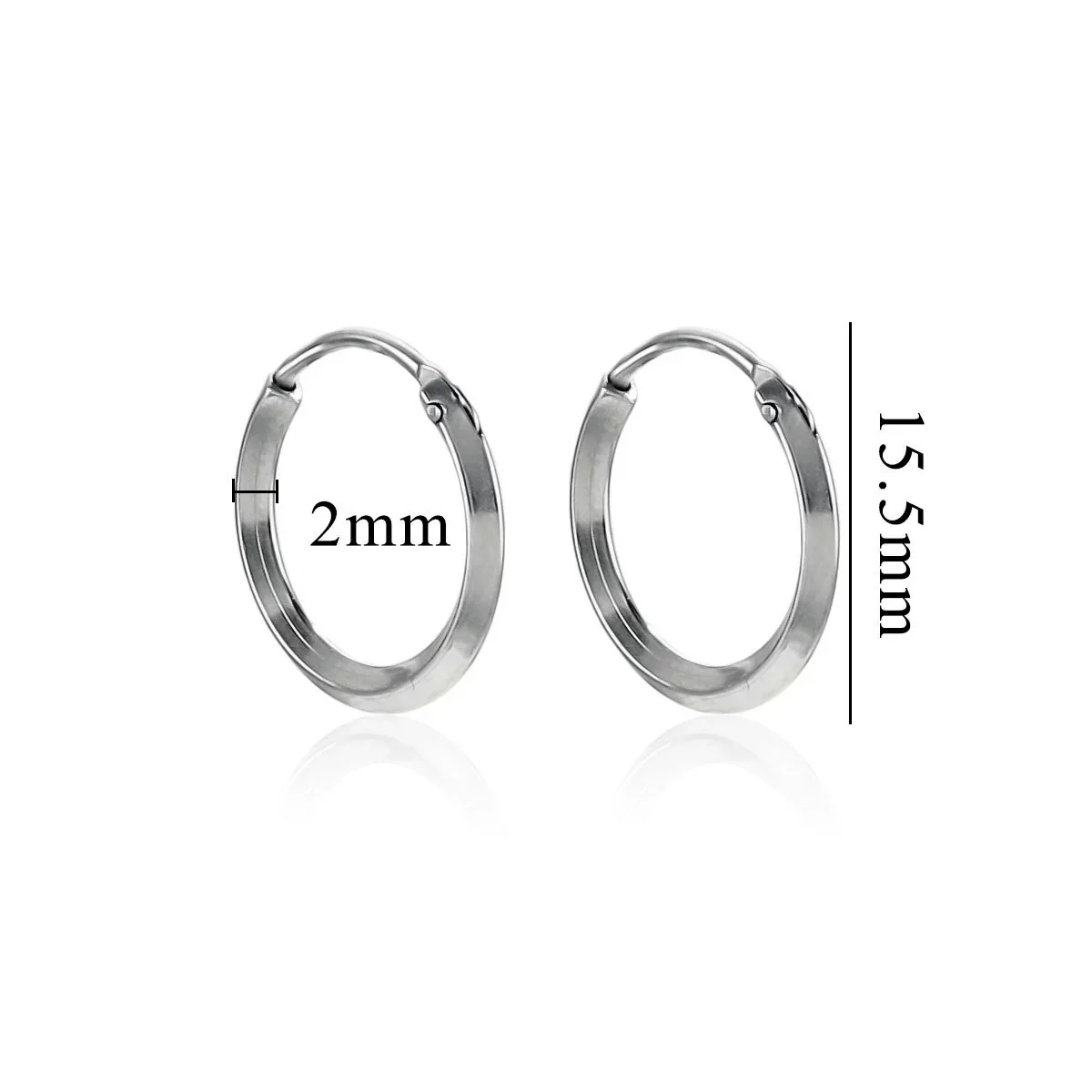 Women's Stainless Steel Geometric Fish Pattern Electroplated Circle Square Line Earrings - Image 8