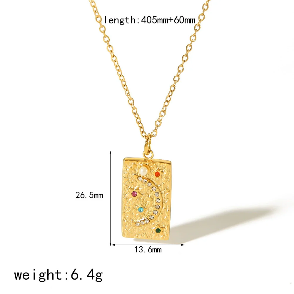 Women's Stainless Steel Star Pendant Necklace With Pvd Furnace Vacuum Real Gold Plating And Minimalist Style - Image 6